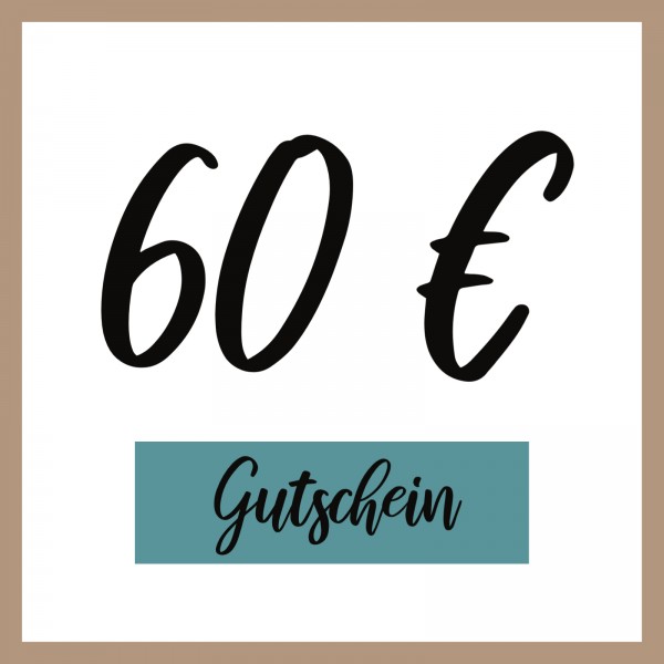 60 Euro Gutschein