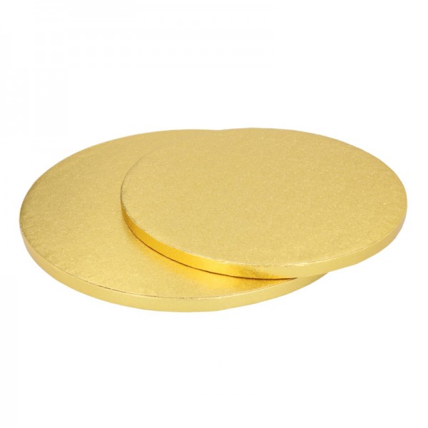 Cake Board rund, gold, 25cm