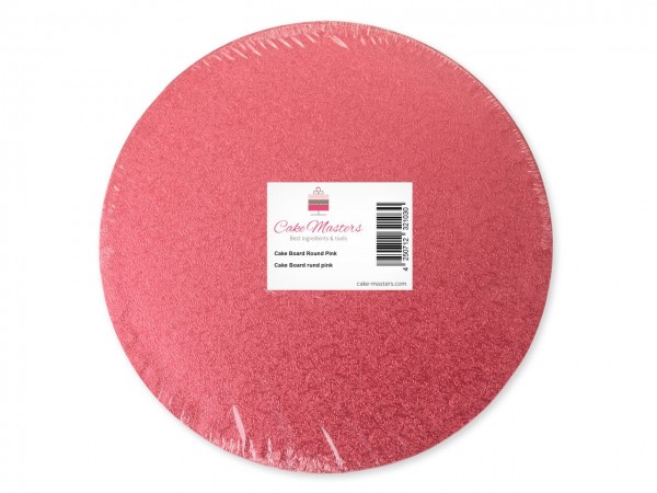 Cake Board rund, pink, 25cm